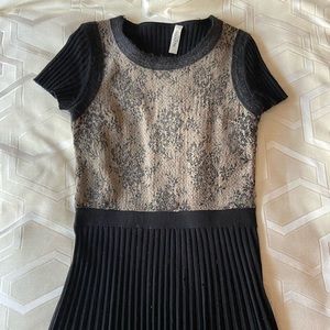 Valentino Pleated Sweater Dress